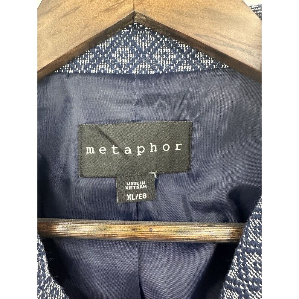 Metaphor Assymetrical Zip Up Raw Hemline 2 Zipper Front Pockets XL Pre-Owned - Picture 3 of 11